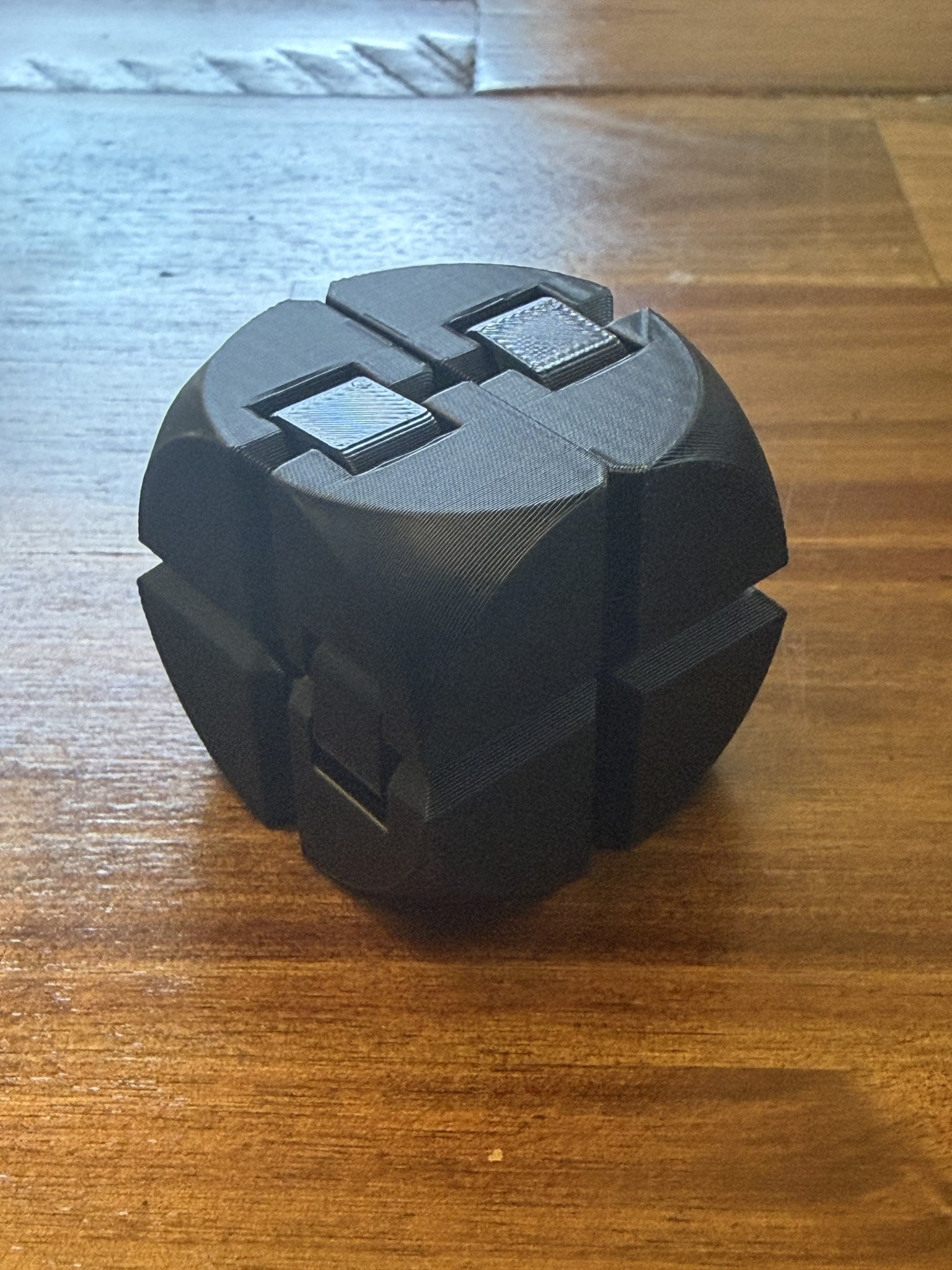 Black Infinity Cube with Rounded texture