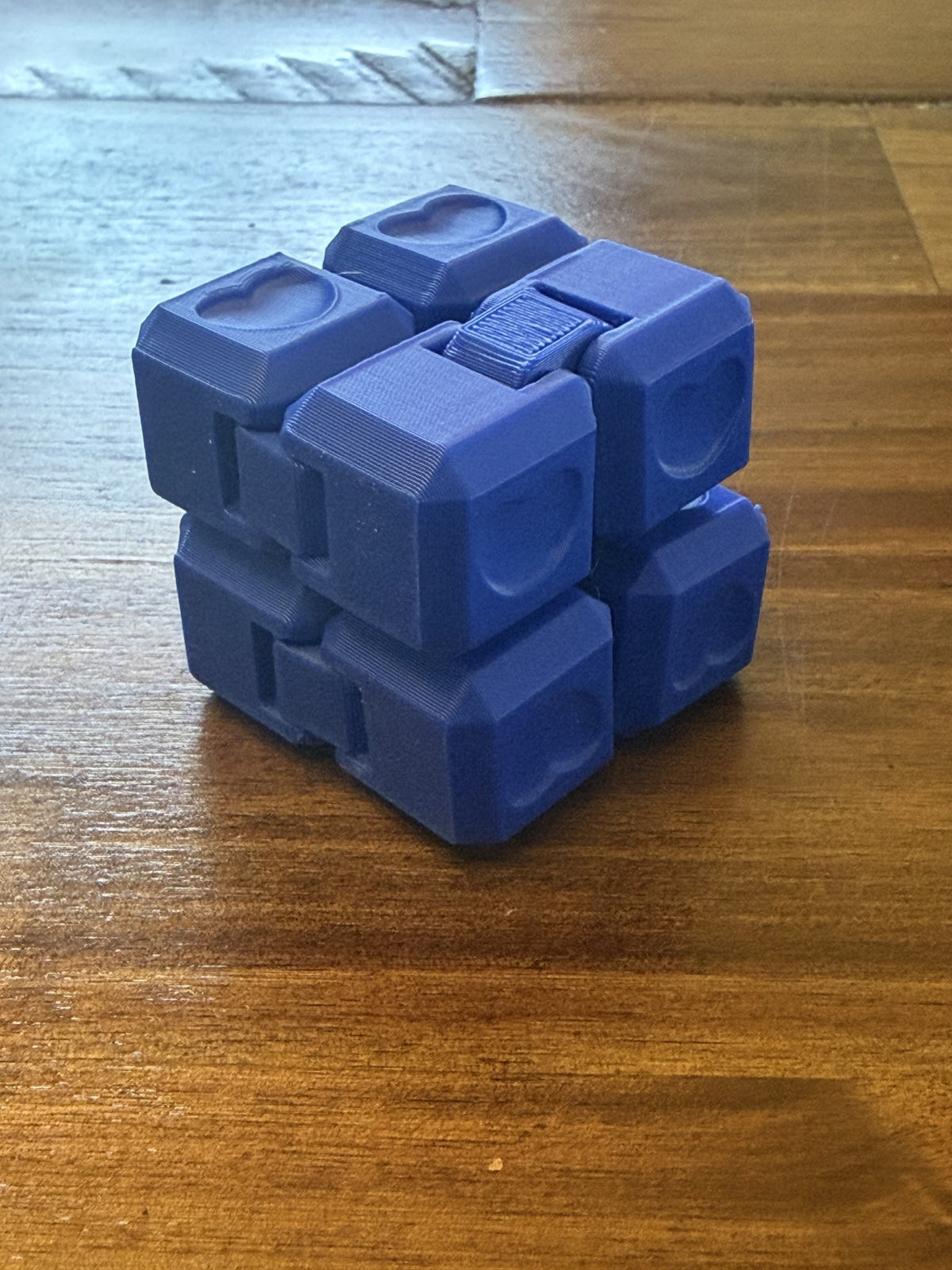 Blue Infinity Cube with Heart texture