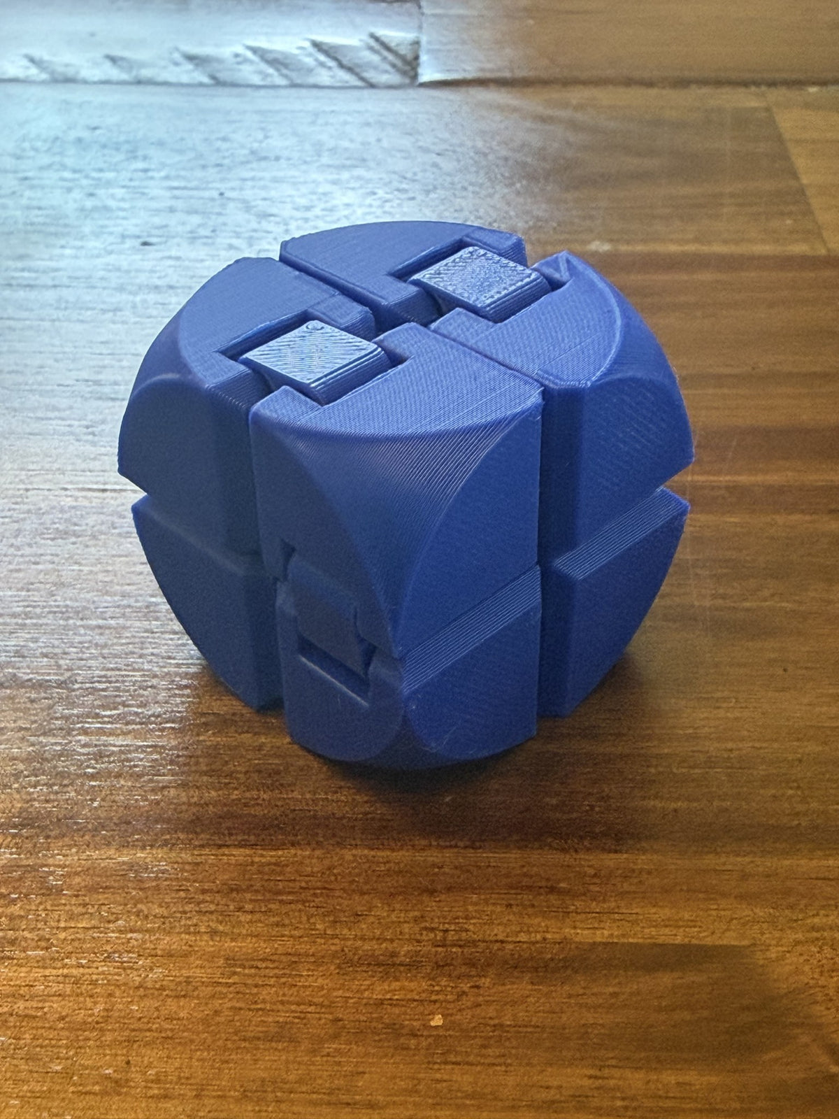 Blue Infinity Cube with Rounded texture