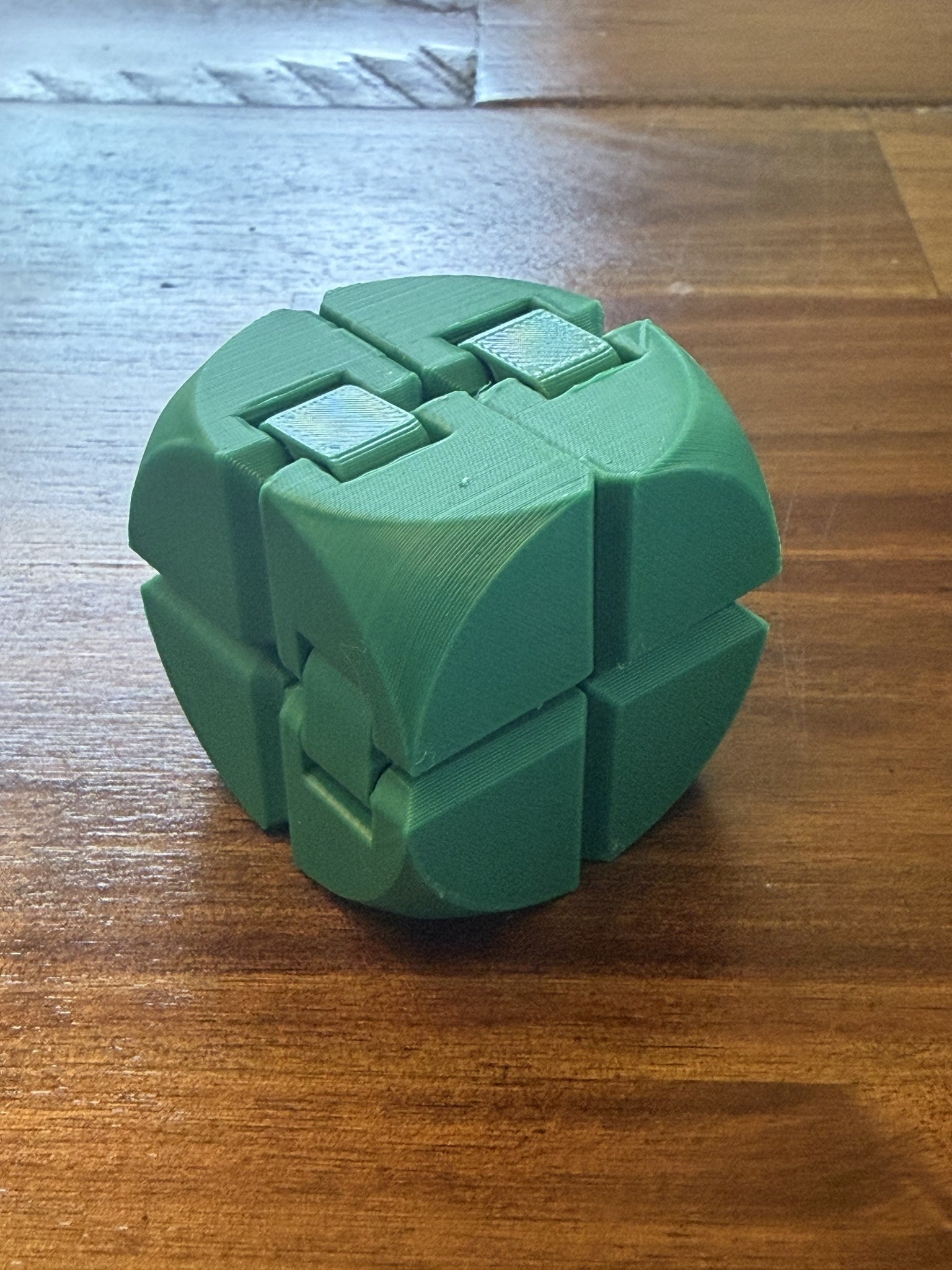 Green Infinity Cube with Rounded texture