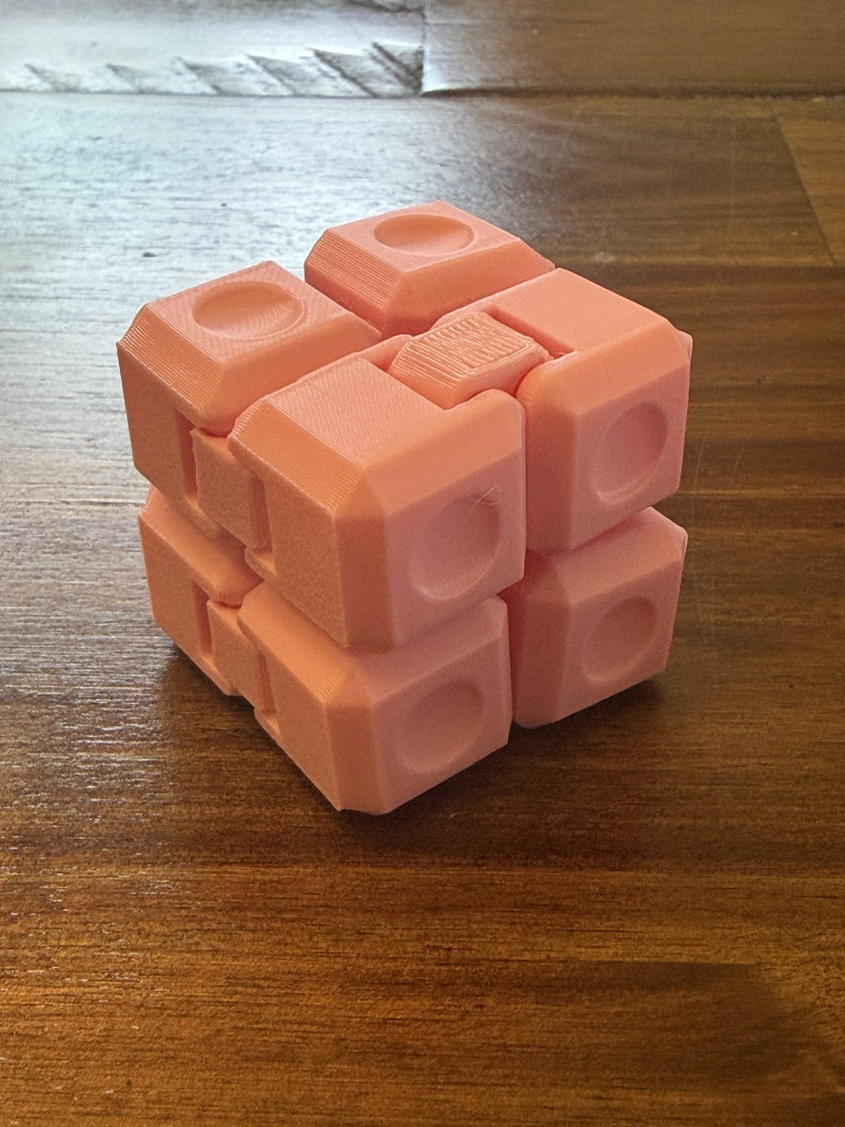 Pink Infinity Cube with Circle texture