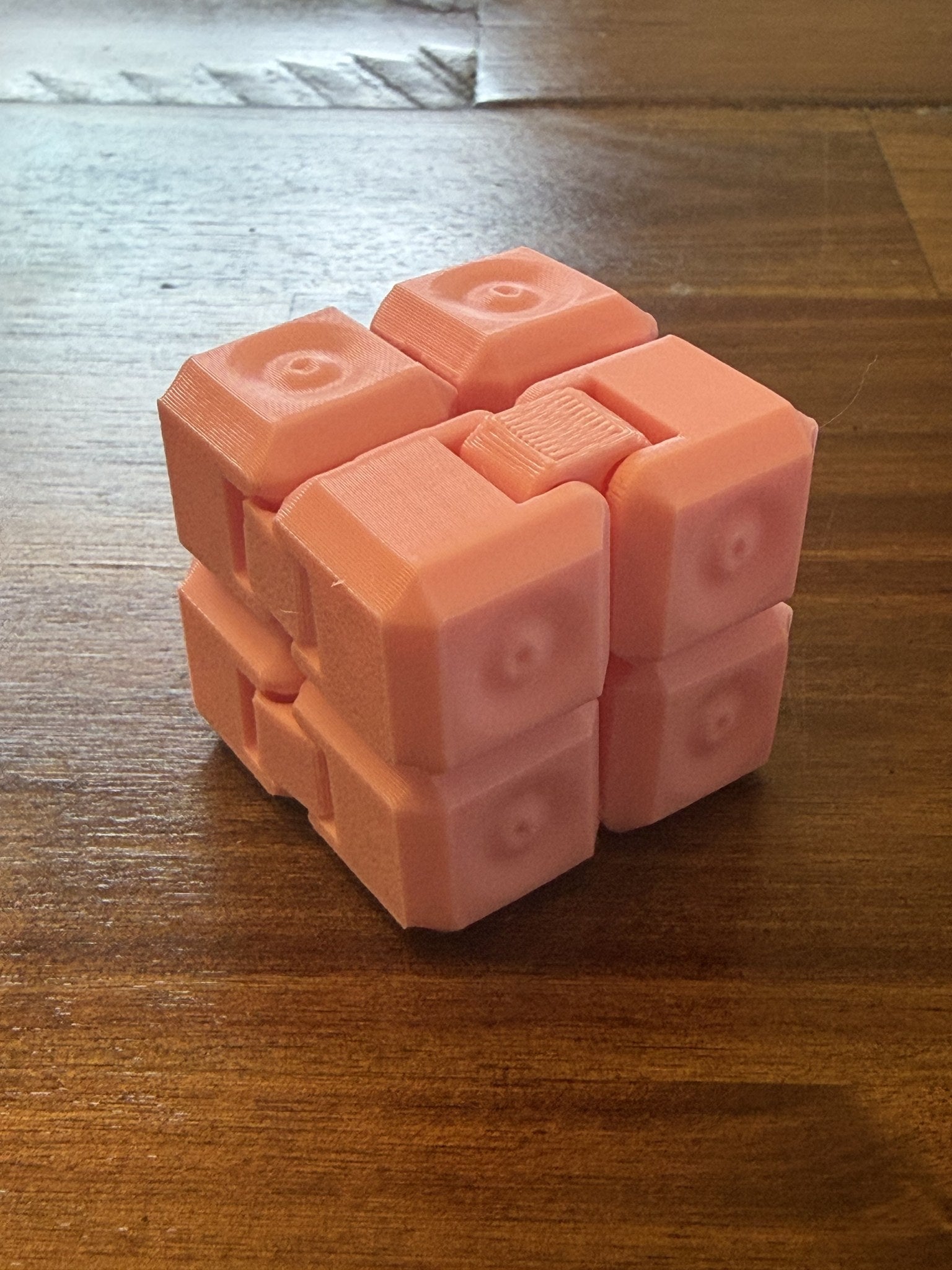 Pink Infinity Cube with Ripple texture