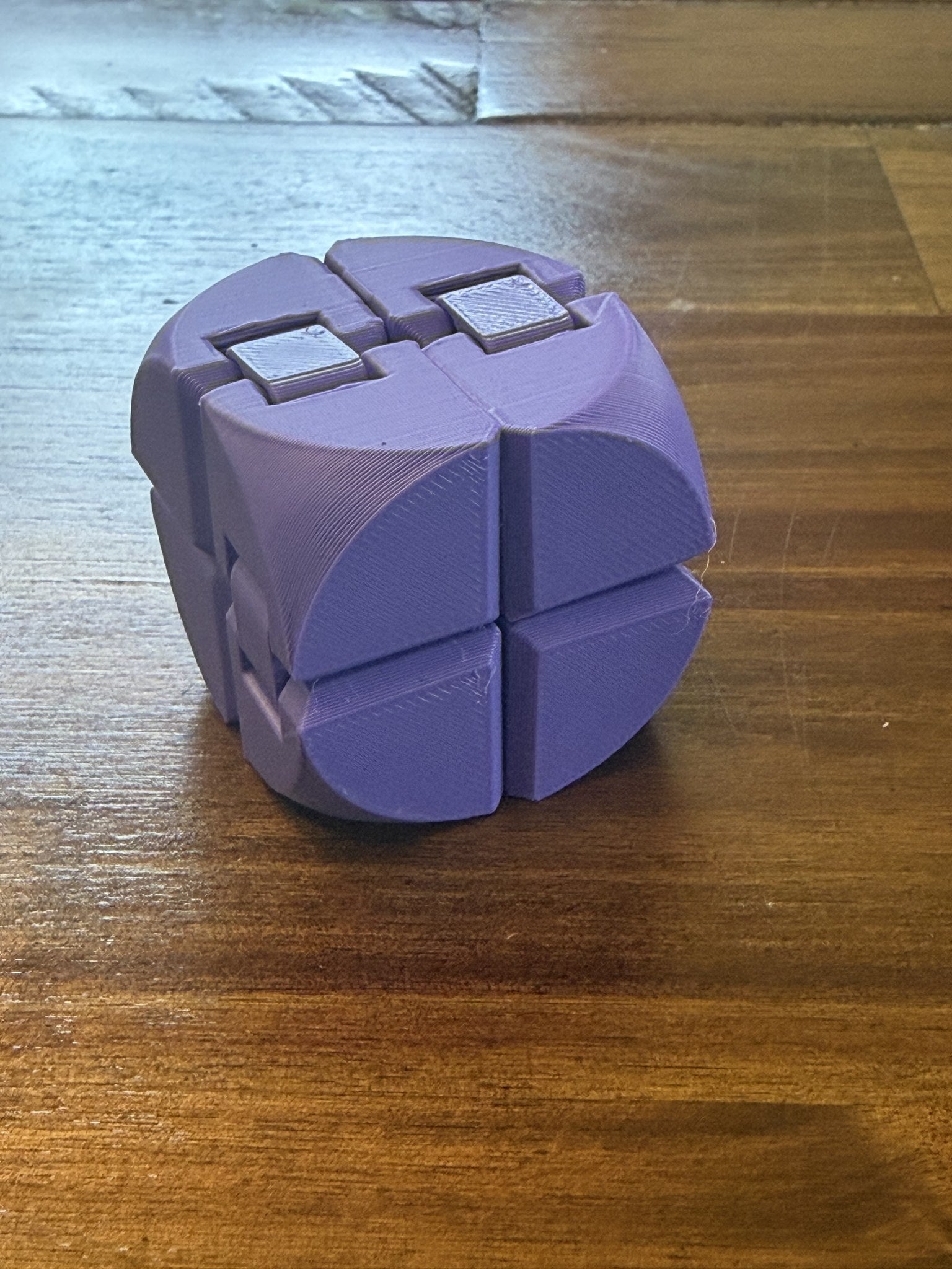 Purple Infinity Cube with Rounded texture