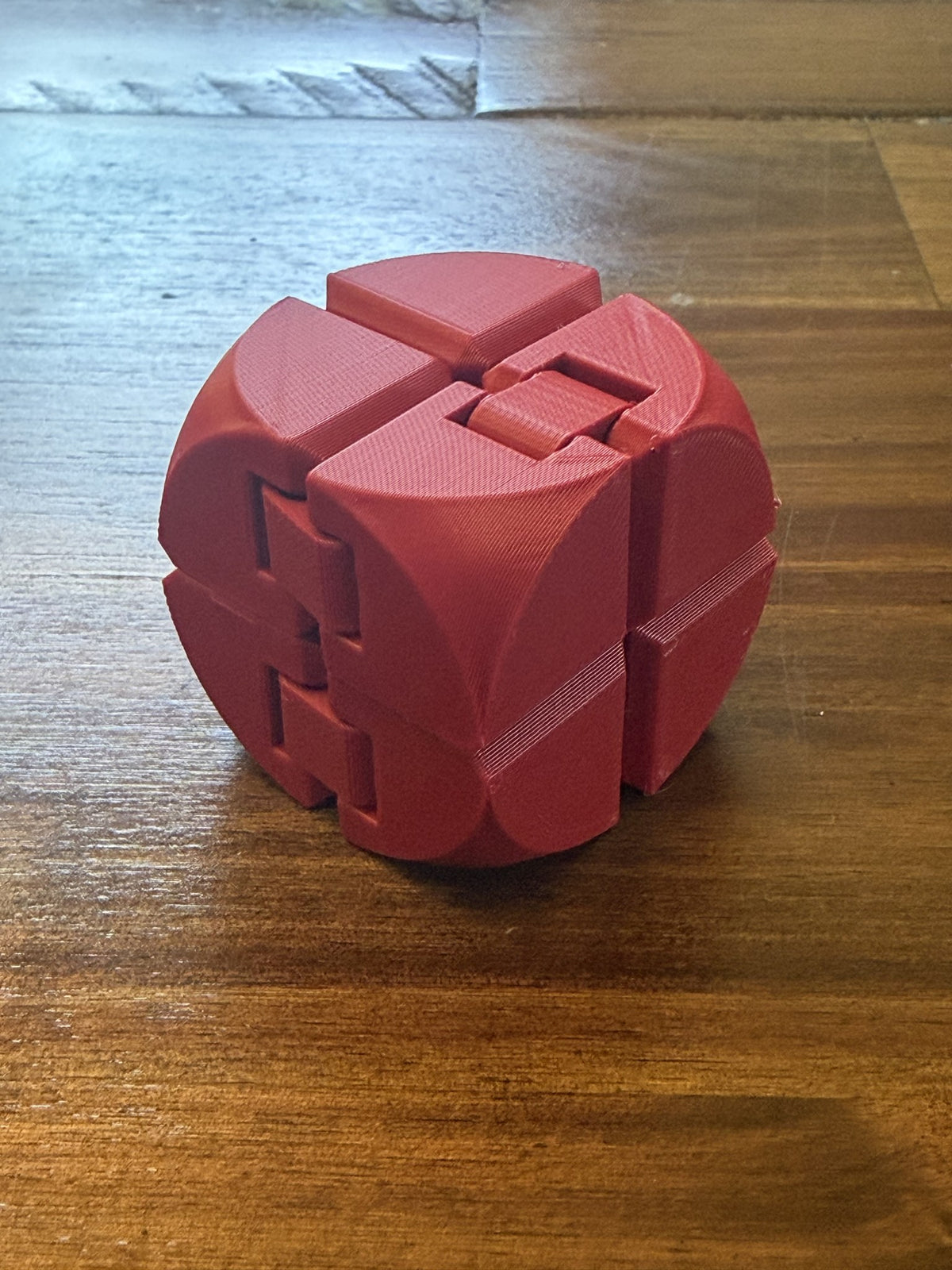 Red Infinity Cube with Rounded texture