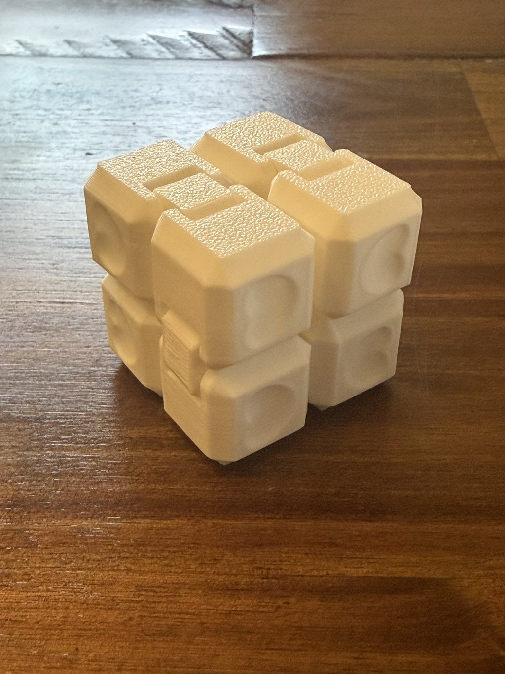 White Infinity Cube with Heart texture
