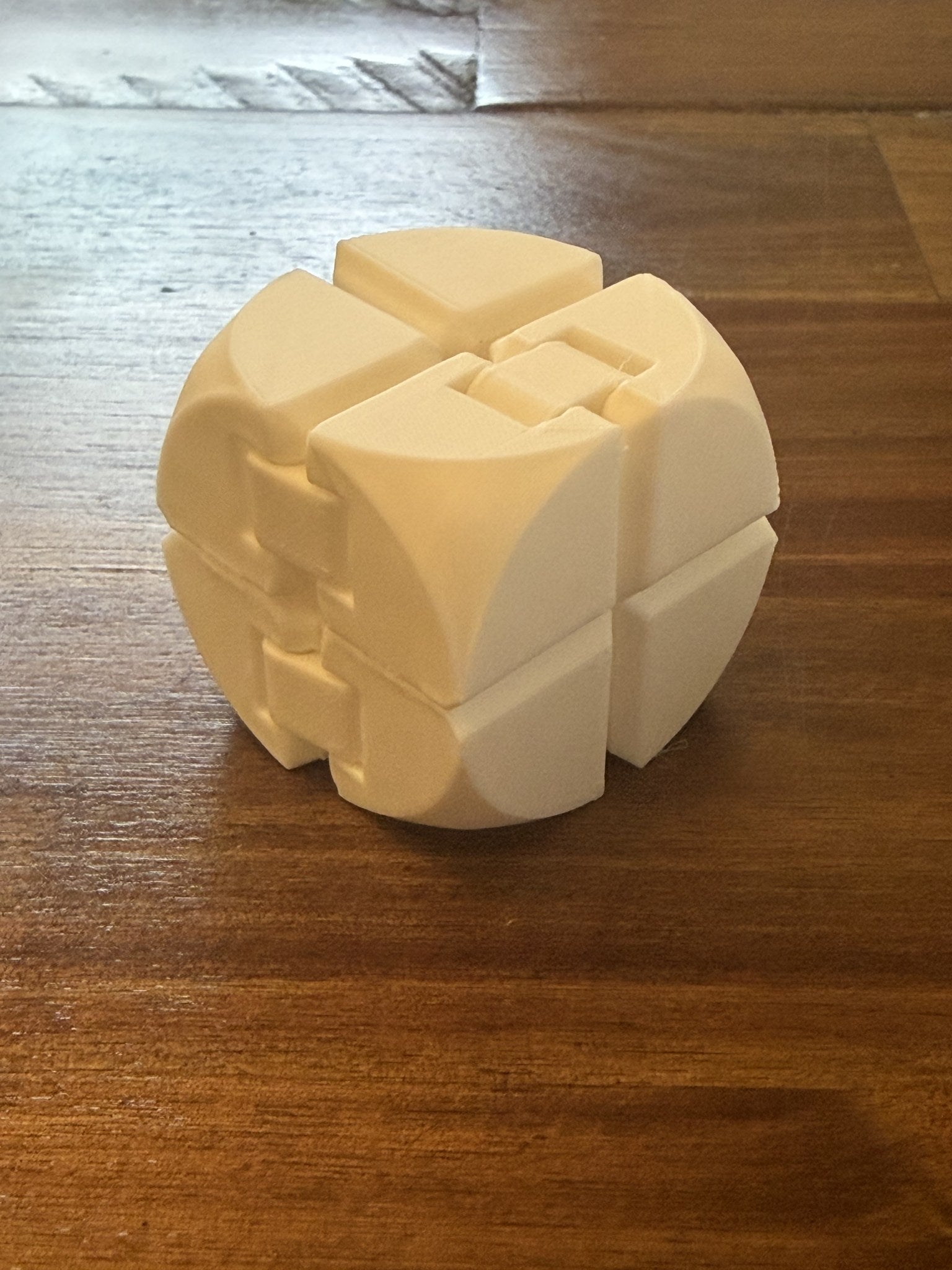 White Infinity Cube with Rounded texture